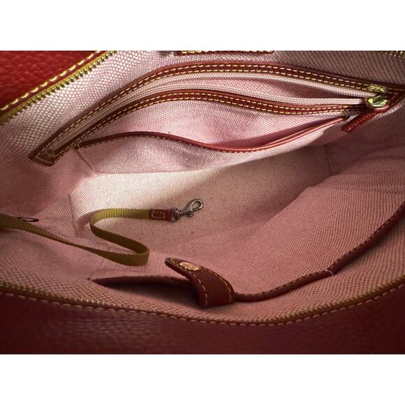 Dooney and Bourke two-tone pebble, leather tote - Picture 6 of 9
